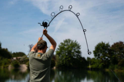 Ohyb kaprov�ho prutu SPORTEX Specimen CS-2 Classic Carp p�i zdol�v�n� ryby