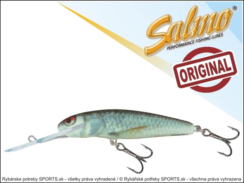 SALMO Wobler Minnow M7SDR barva RD