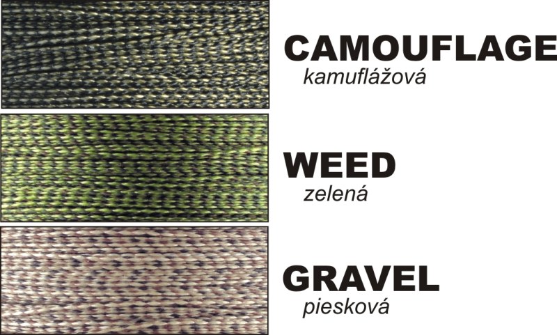 CLIMAX šňůra 20m - HUNTERS BRAID WEED - průměr 0,25mm / 12kg /25lbs potápavá
